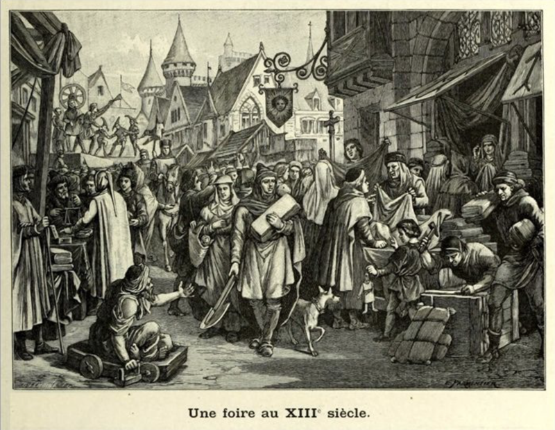 Jardin allégorique du Roman de la Rose - enluminure médiévale